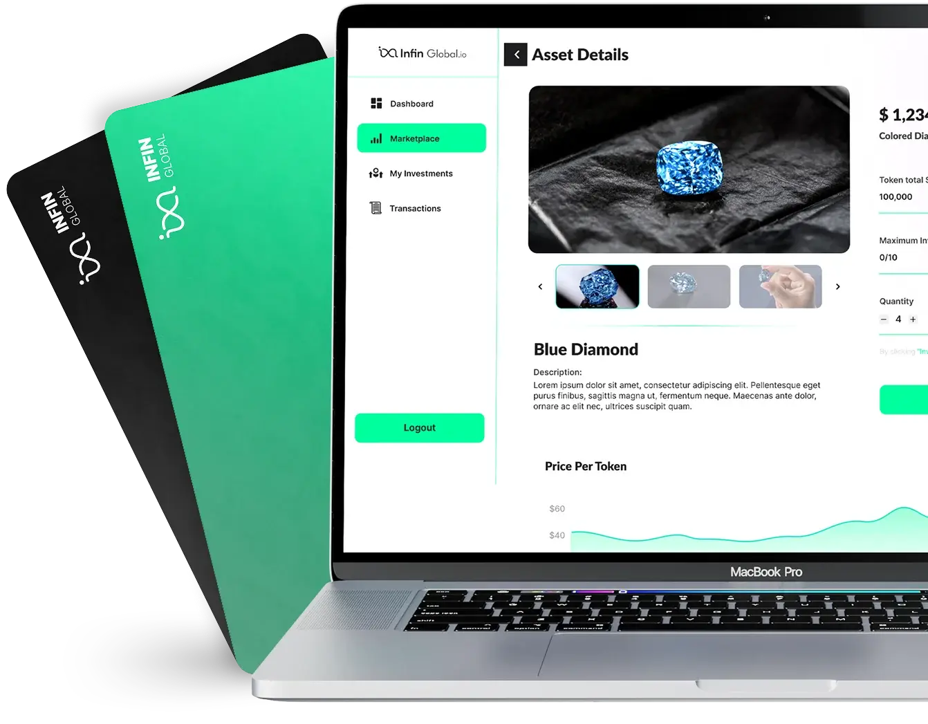 Investor reviewing INFIN Global real asset portfolio